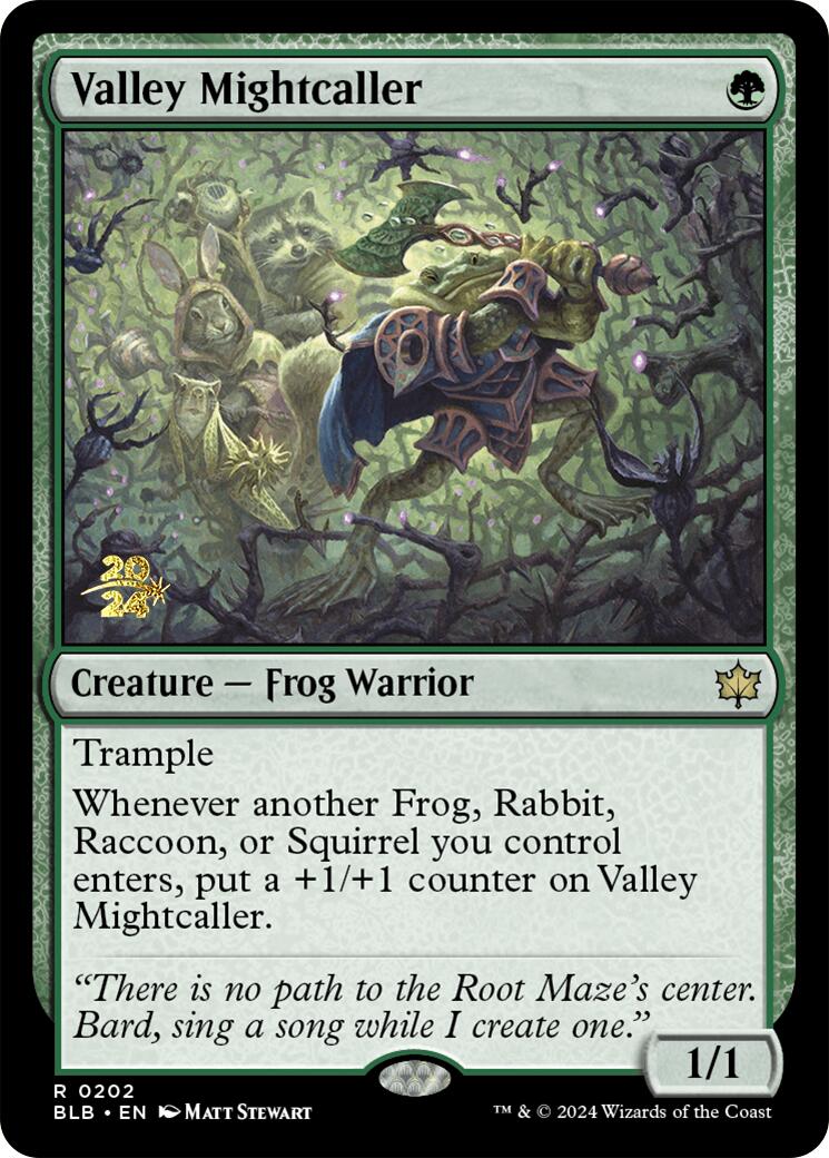 Valley Mightcaller [Bloomburrow Prerelease Promos] | Yard's Games Ltd