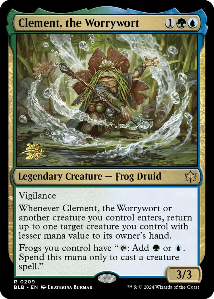 Clement, the Worrywort [Bloomburrow Prerelease Promos] | Yard's Games Ltd