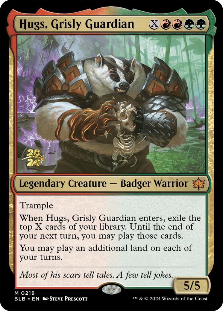 Hugs, Grisly Guardian [Bloomburrow Prerelease Promos] | Yard's Games Ltd