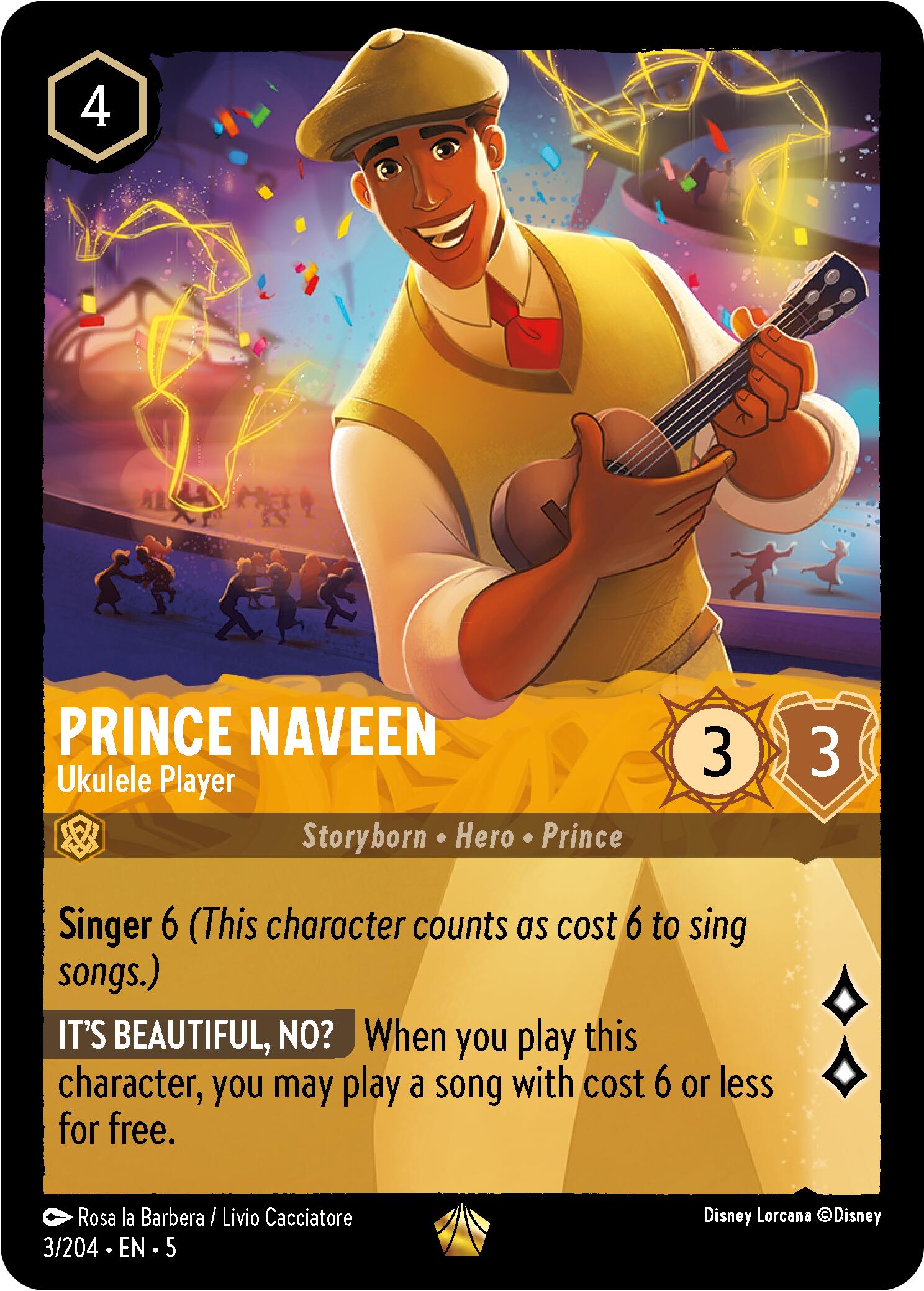 Prince Naveen - Ukulele Player (3/204) [Shimmering Skies] | Yard's Games Ltd