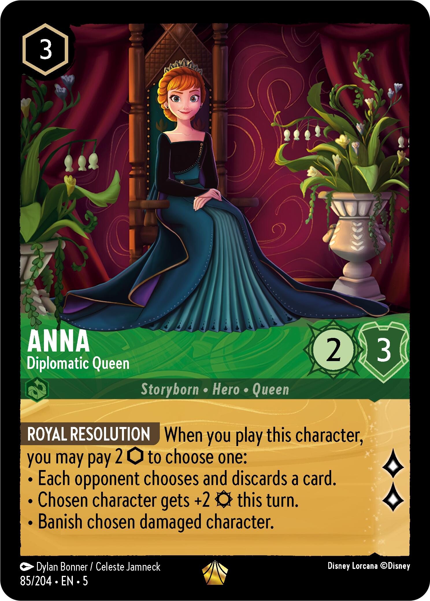 Anna - Diplomatic Queen (85/204) [Shimmering Skies] | Yard's Games Ltd