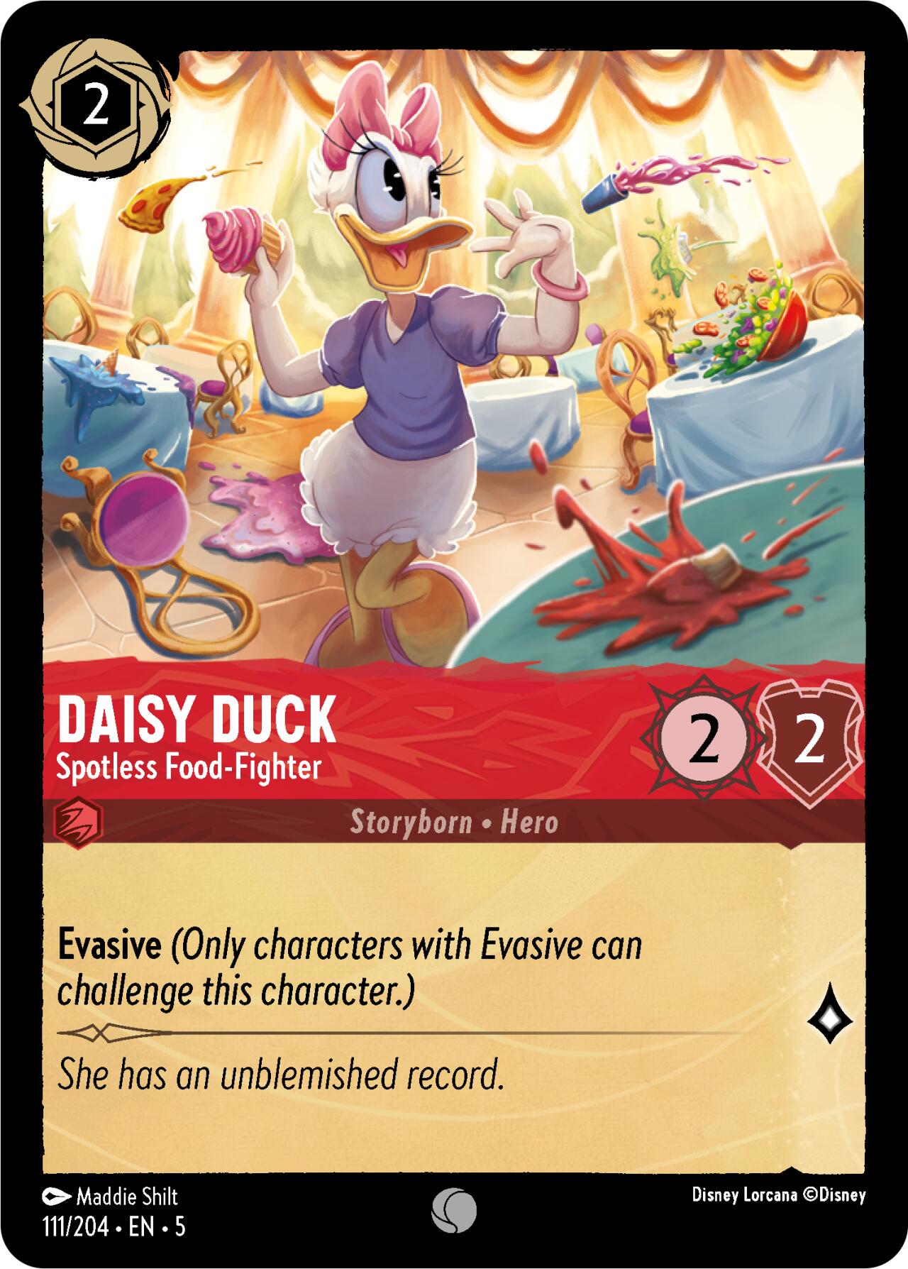 Daisy Duck - Spotless Food-Fighter (111/204) [Shimmering Skies] | Yard's Games Ltd