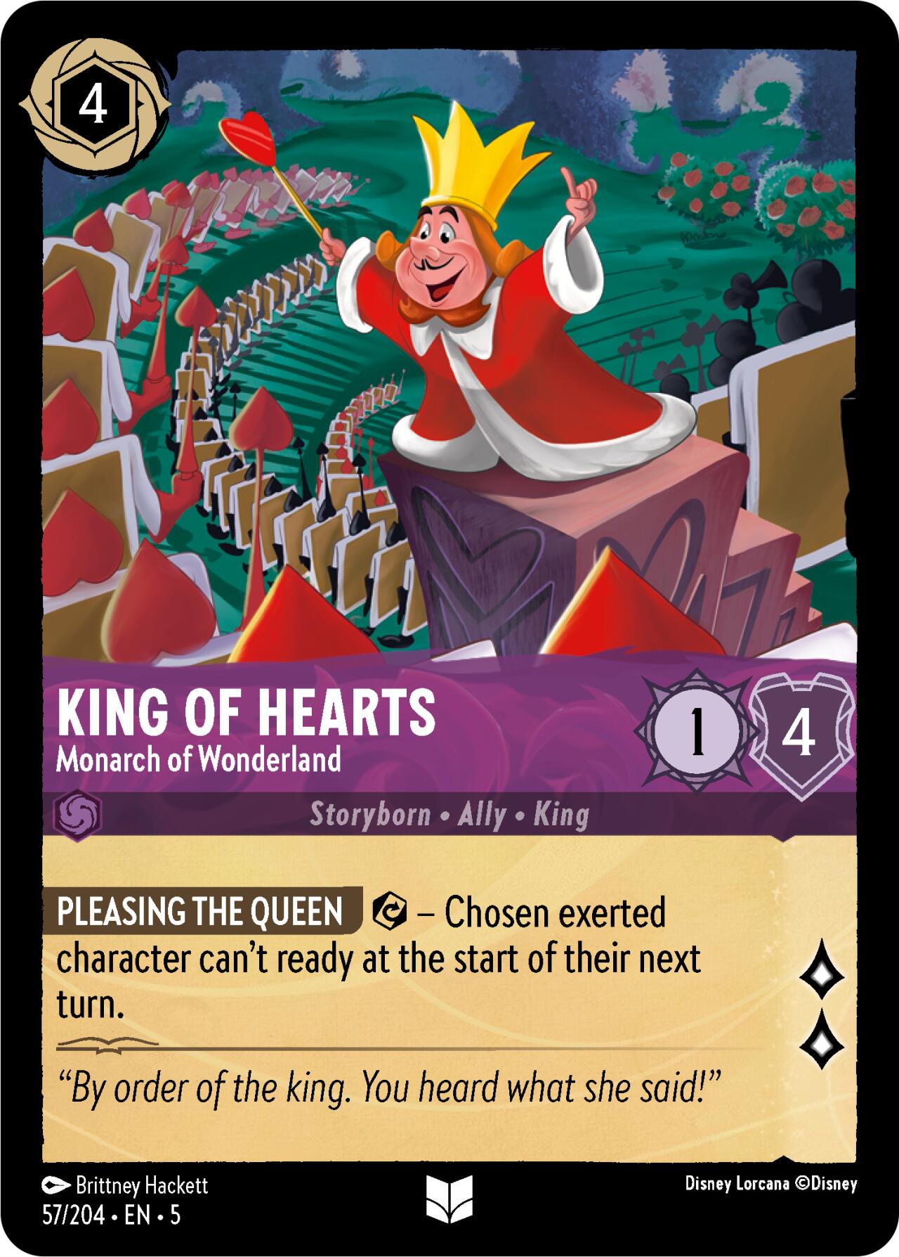 King of Hearts - Monarch of Wonderland (57/204) [Shimmering Skies] | Yard's Games Ltd