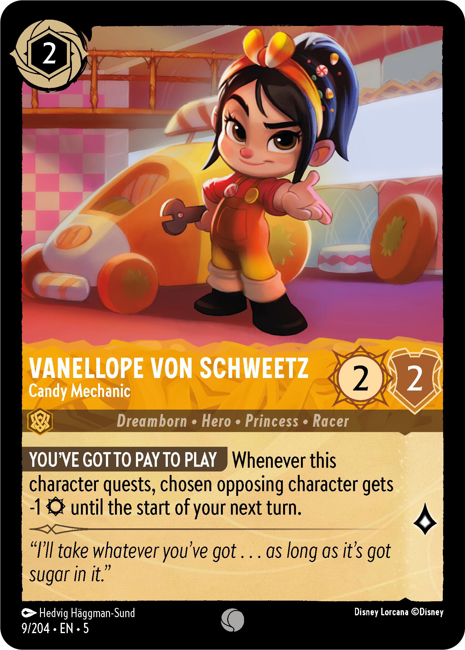 Vanellope von Schweetz - Candy Mechanic (9/204) [Shimmering Skies] | Yard's Games Ltd