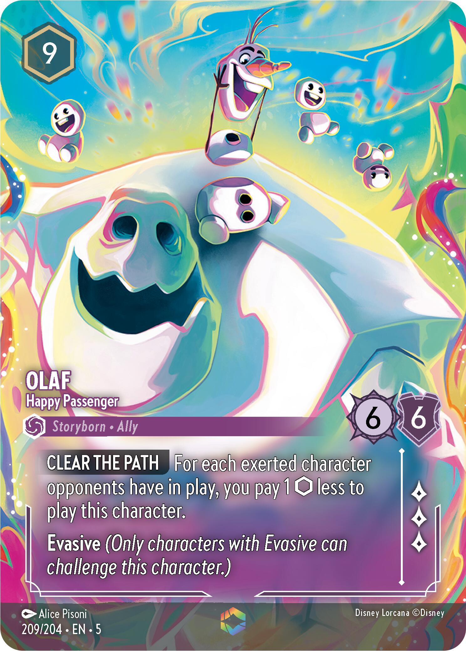 Olaf - Happy Passenger (Enchanted) (209/204) [Shimmering Skies] | Yard's Games Ltd