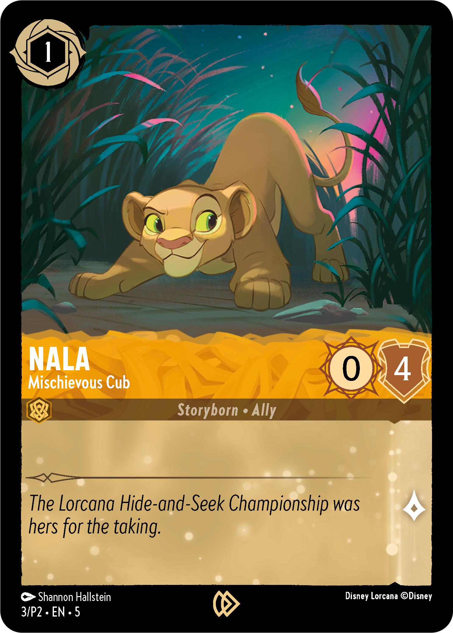 Nala - Mischievous Cub (3) [Promo Cards] | Yard's Games Ltd