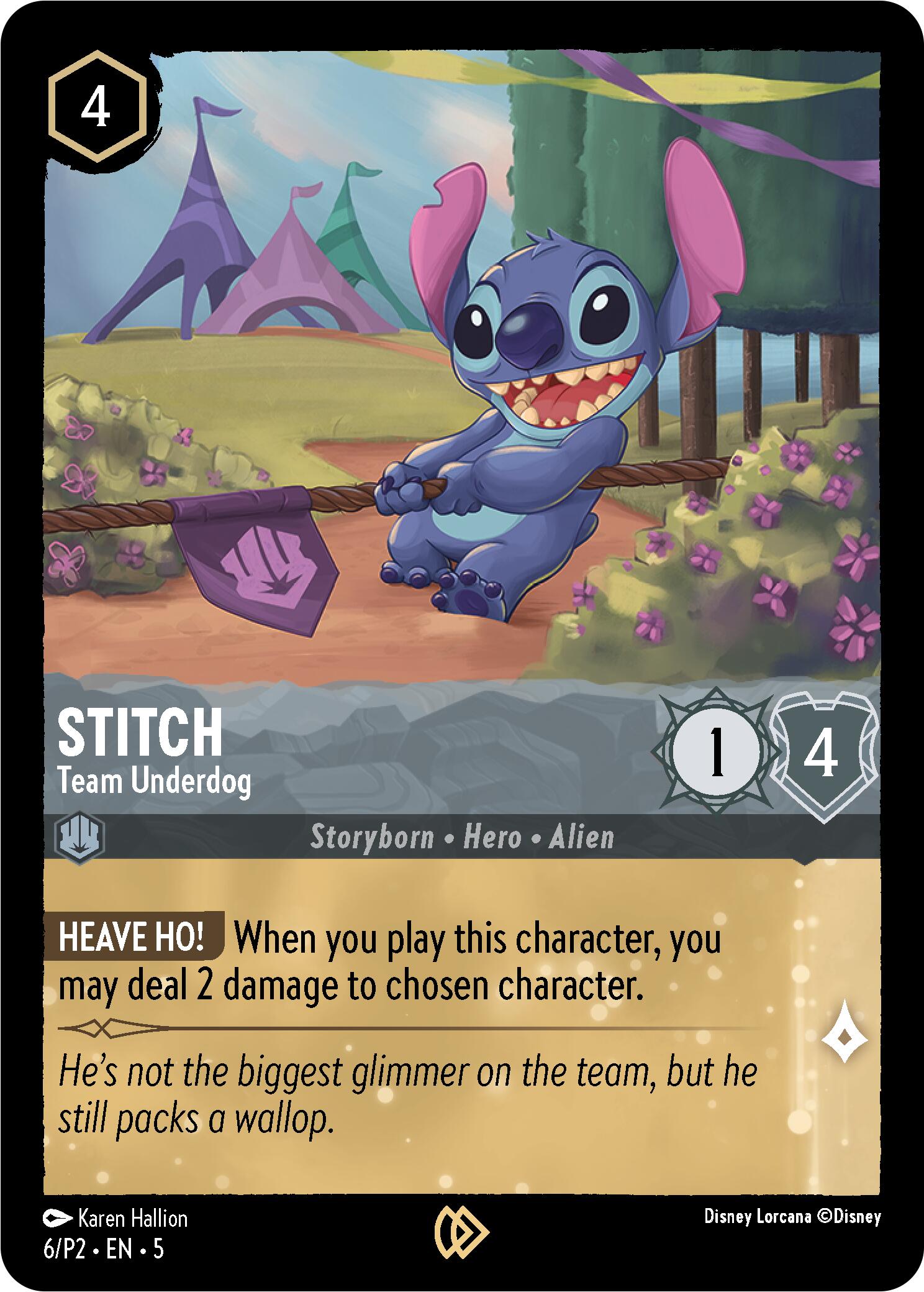 Stitch - Team Underdog (6) [Promo Cards] | Yard's Games Ltd