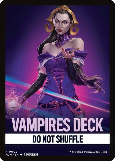 Vampires Deck Theme Card [Foundations Tokens] | Yard's Games Ltd