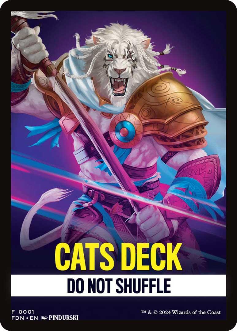 Cats Deck Theme Card [Foundations Tokens] | Yard's Games Ltd