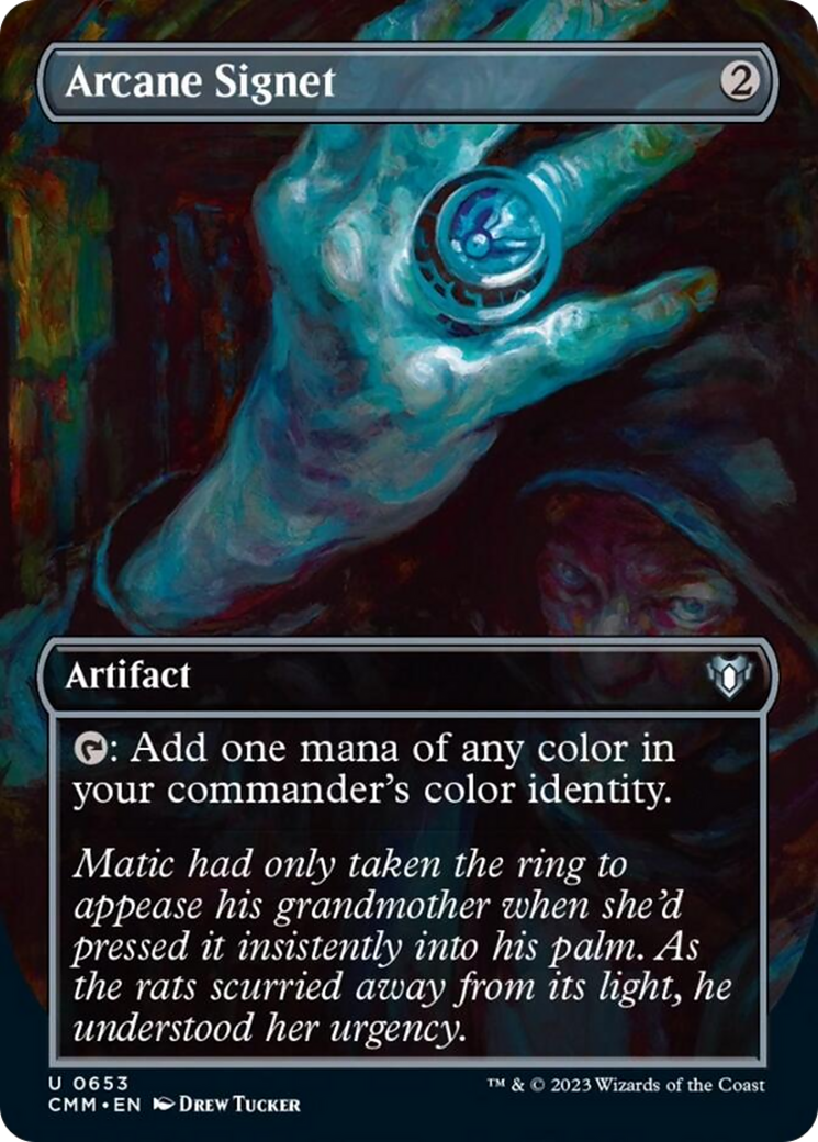 Arcane Signet (Borderless Alternate Art) [Commander Masters] | Yard's Games Ltd