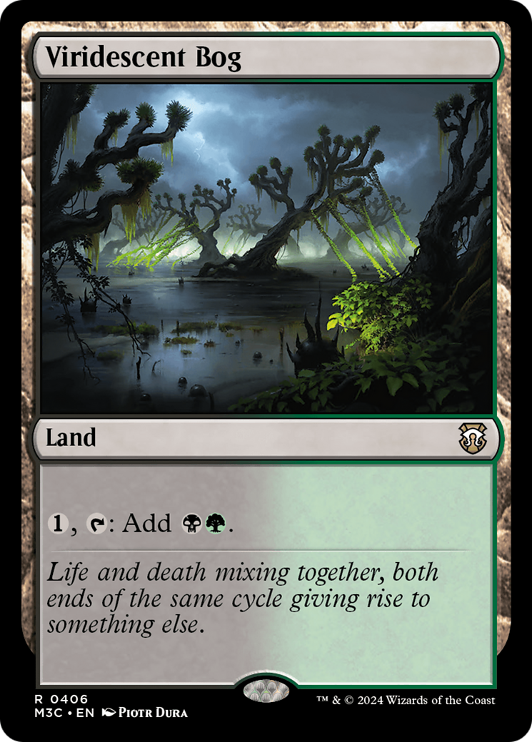 Viridescent Bog (Ripple Foil) [Modern Horizons 3 Commander] | Yard's Games Ltd