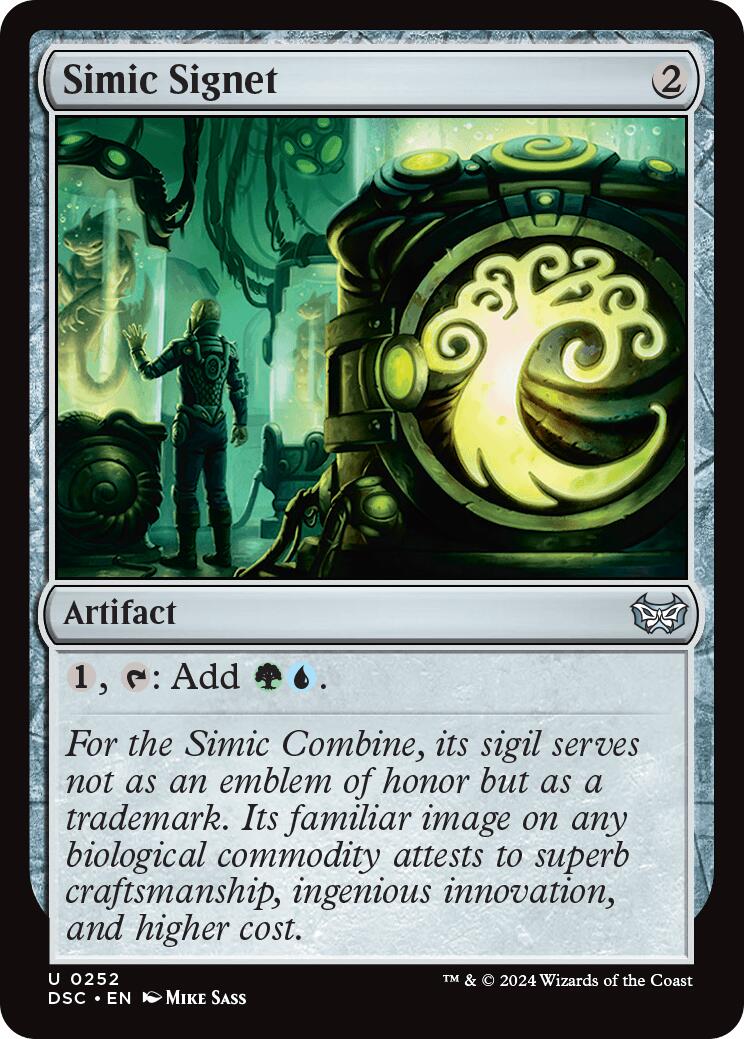 Simic Signet [Duskmourn: House of Horror Commander] | Yard's Games Ltd