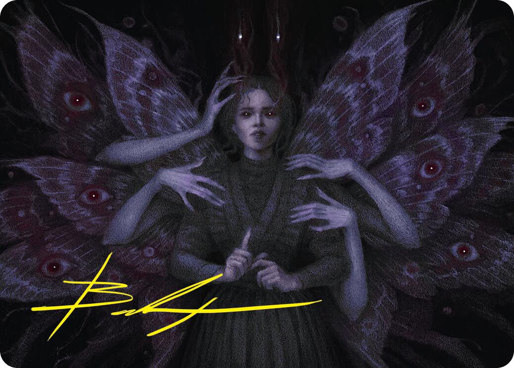 Demonic Counsel Art Card (7/54) (Gold-Stamped Signature) [Duskmourn: House of Horror Art Series] | Yard's Games Ltd