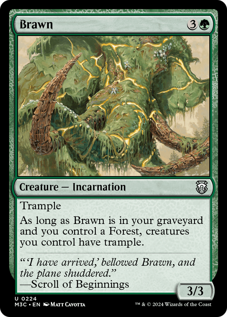 Brawn (Ripple Foil) [Modern Horizons 3 Commander] | Yard's Games Ltd