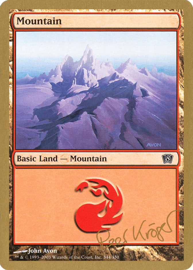 Mountain (344) (Peer Kroger) [World Championship Decks 2003] | Yard's Games Ltd