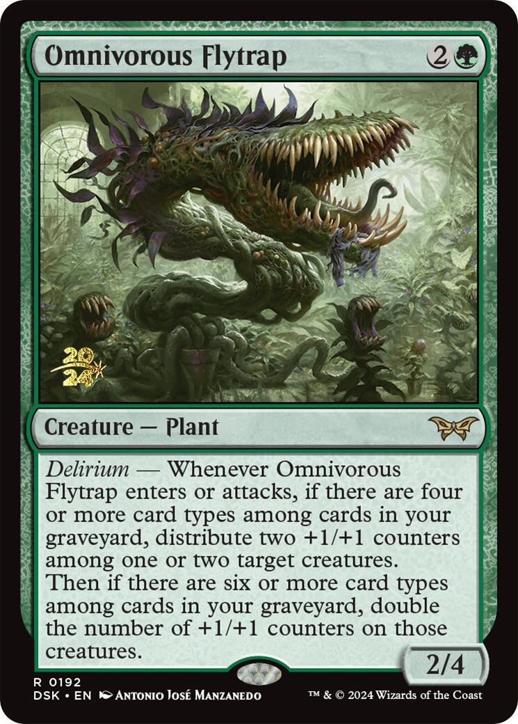 Omnivorous Flytrap [Duskmourn: House of Horror Prerelease Promos] | Yard's Games Ltd