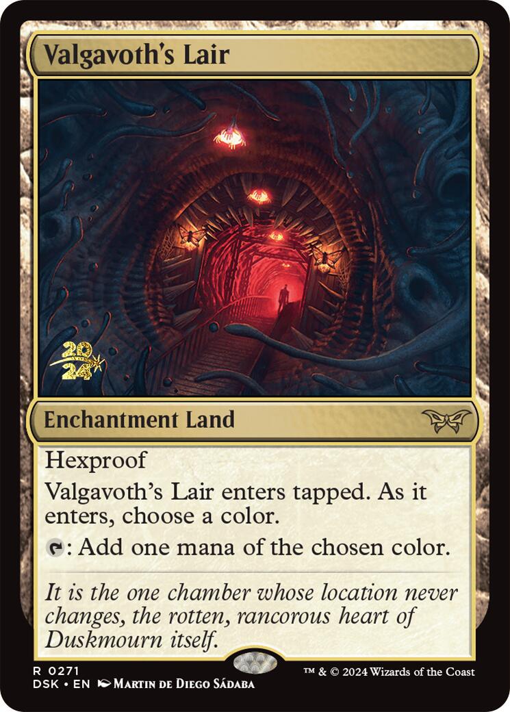 Valgavoth's Lair [Duskmourn: House of Horror Prerelease Promos] | Yard's Games Ltd