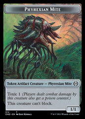 Rebel // Phyrexian Mite (012) Double-Sided Token [Phyrexia: All Will Be One Tokens] | Yard's Games Ltd