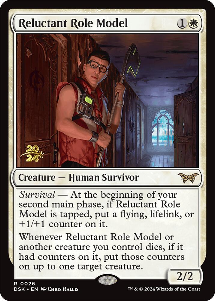 Reluctant Role Model (0026) [Duskmourn: House of Horror Prerelease Promos] | Yard's Games Ltd