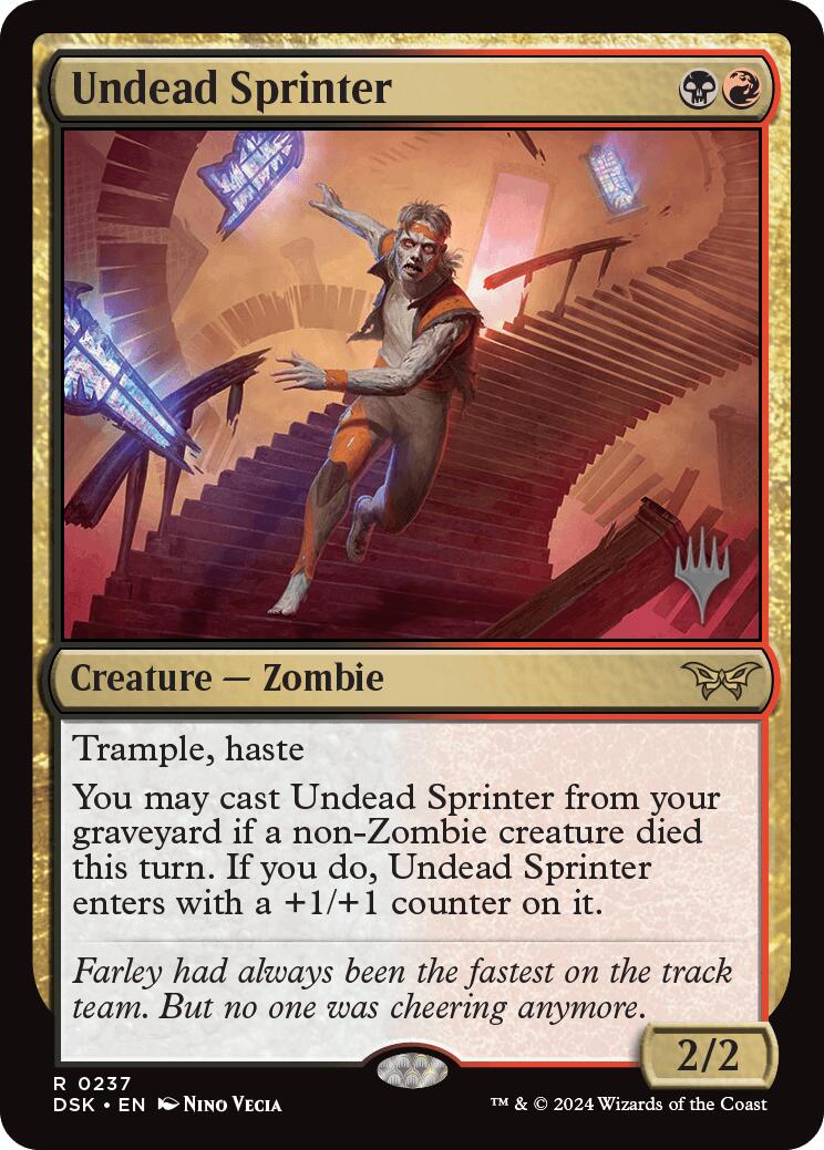 Undead Sprinter [Duskmourn: House of Horror Promos] | Yard's Games Ltd