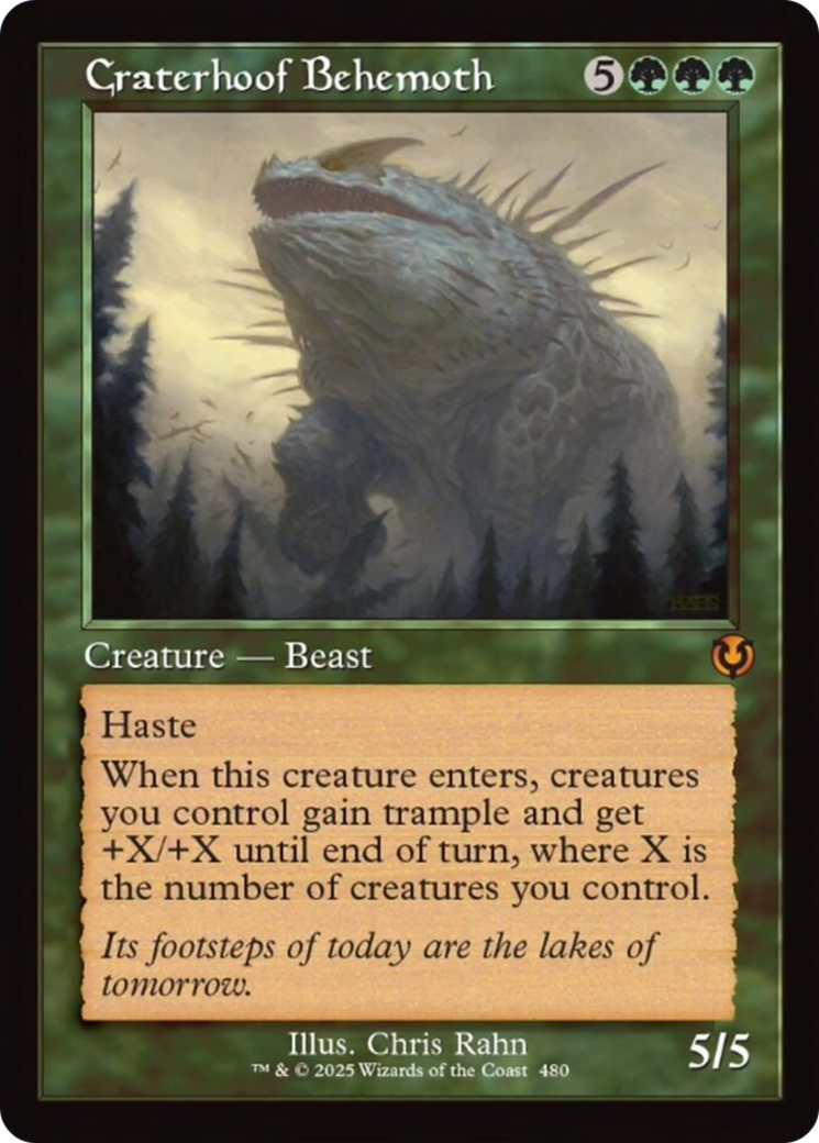 Craterhoof Behemoth (Retro Frame) [Innistrad Remastered] | Yard's Games Ltd