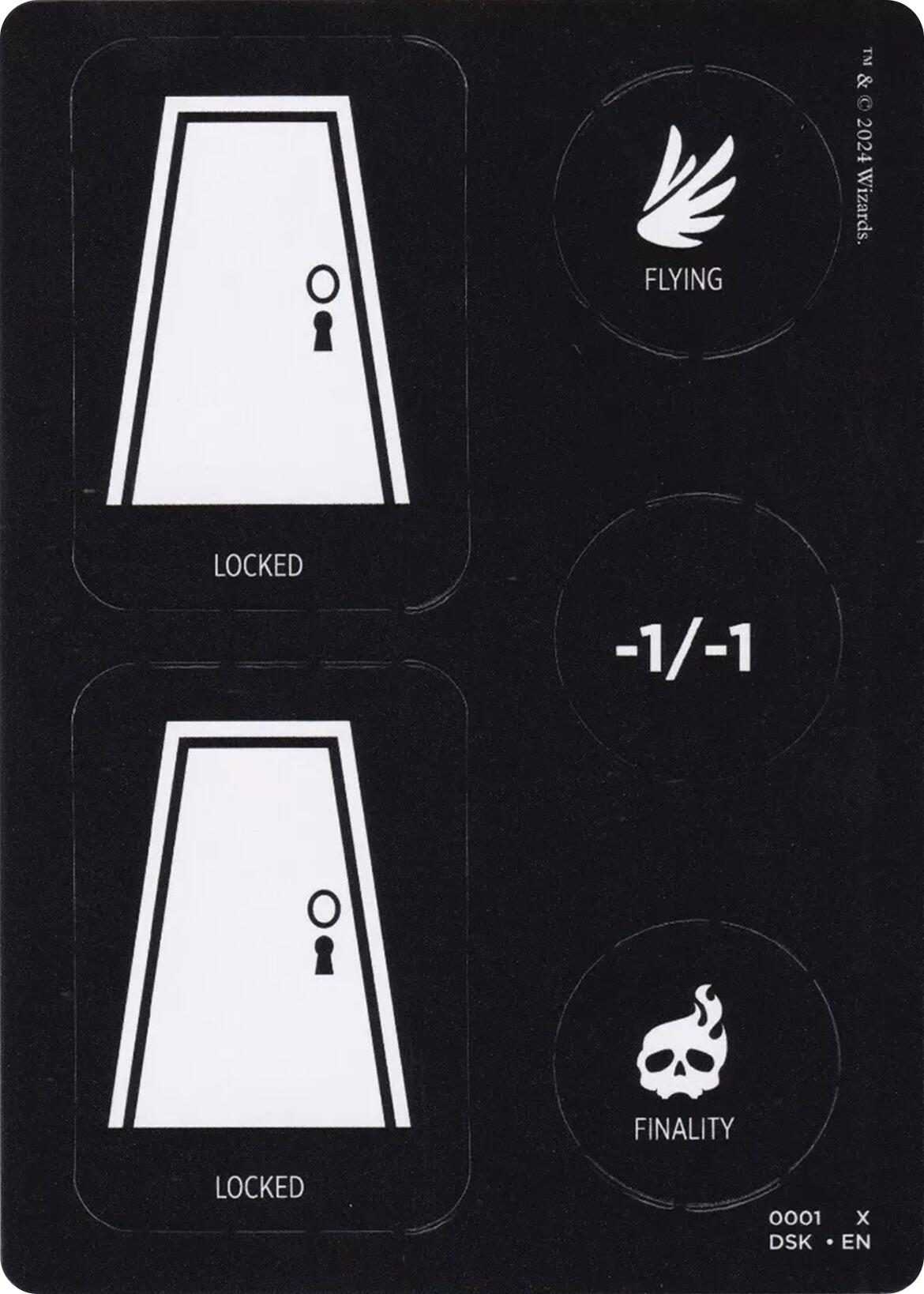 Punch Card Token (1 // 2) [Duskmourn: House of Horror Tokens] | Yard's Games Ltd