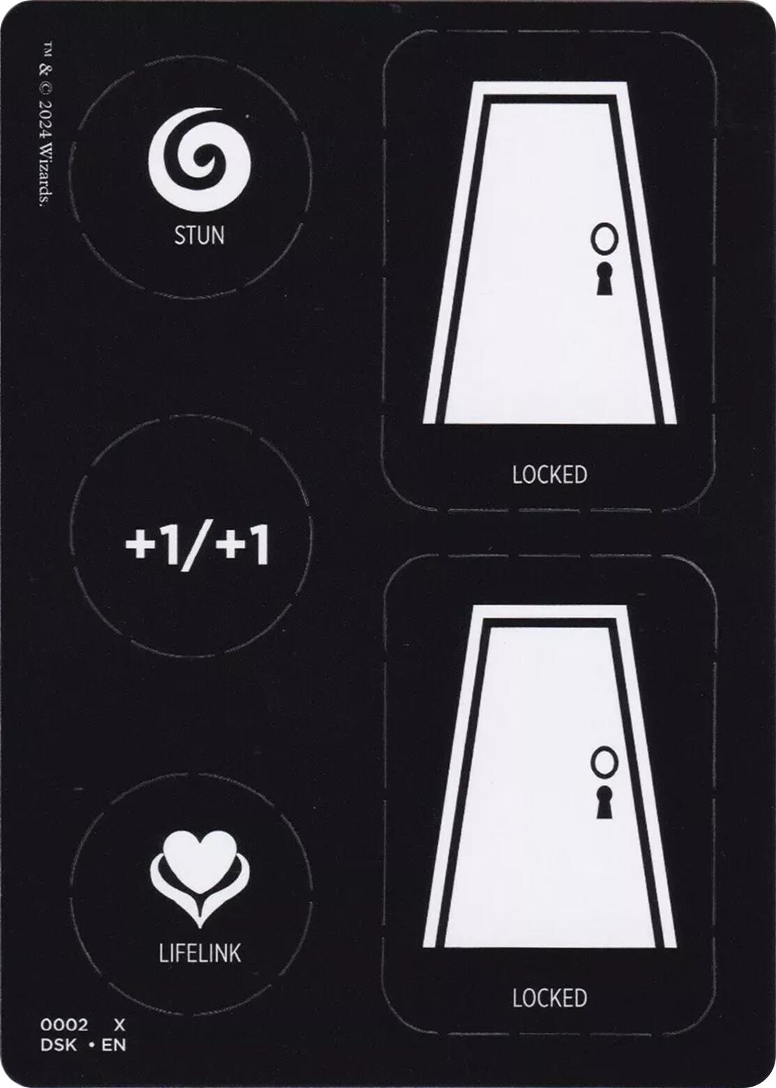 Punch Card Token (1 // 2) [Duskmourn: House of Horror Tokens] | Yard's Games Ltd