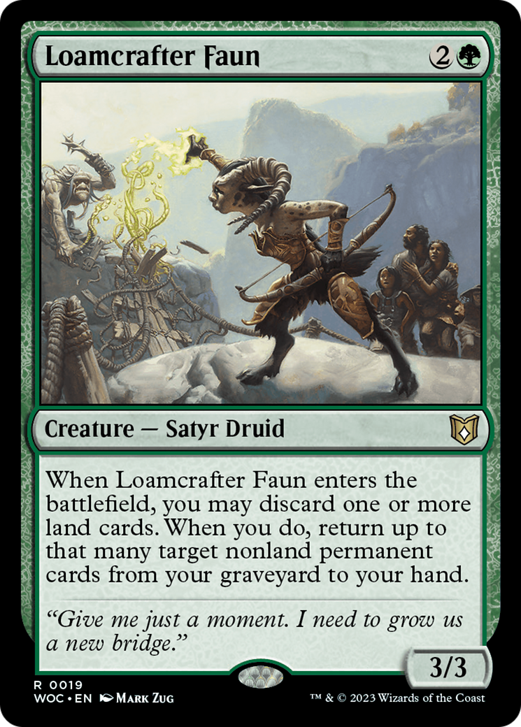 Loamcrafter Faun [Wilds of Eldraine Commander] | Yard's Games Ltd