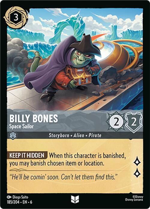 Billy Bones - Space Sailor (185/204) [Azurite Sea] | Yard's Games Ltd