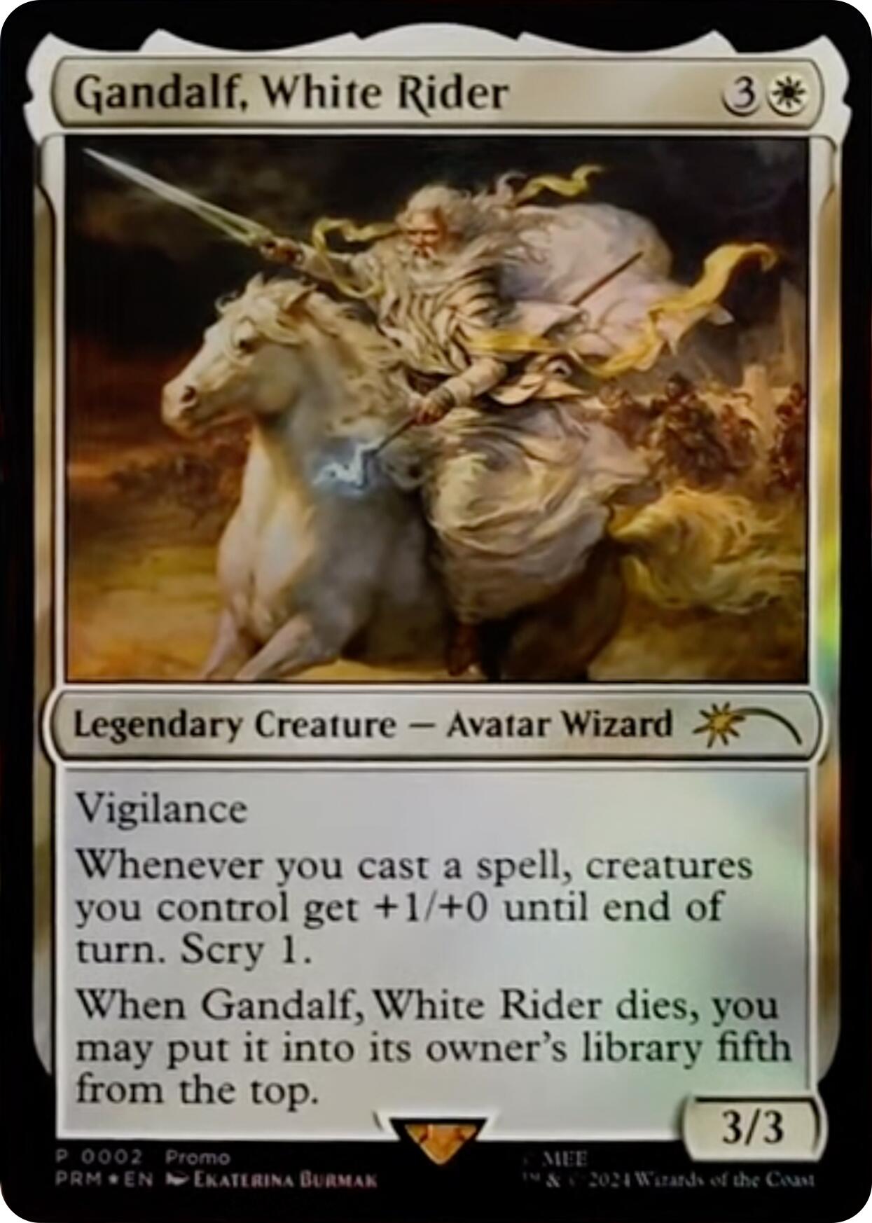 Gandalf, White Rider [Resale Promos] | Yard's Games Ltd