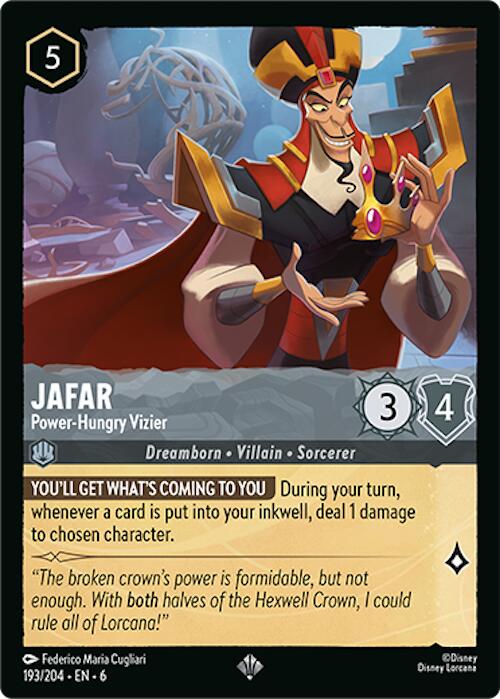 Jafar - Power-Hungry Vizier (193/204) [Azurite Sea] | Yard's Games Ltd