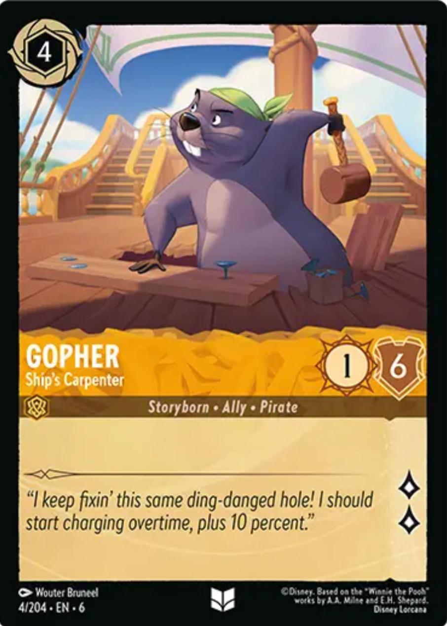 Gopher - Ship's Carpenter (4/204) [Azurite Sea] | Yard's Games Ltd