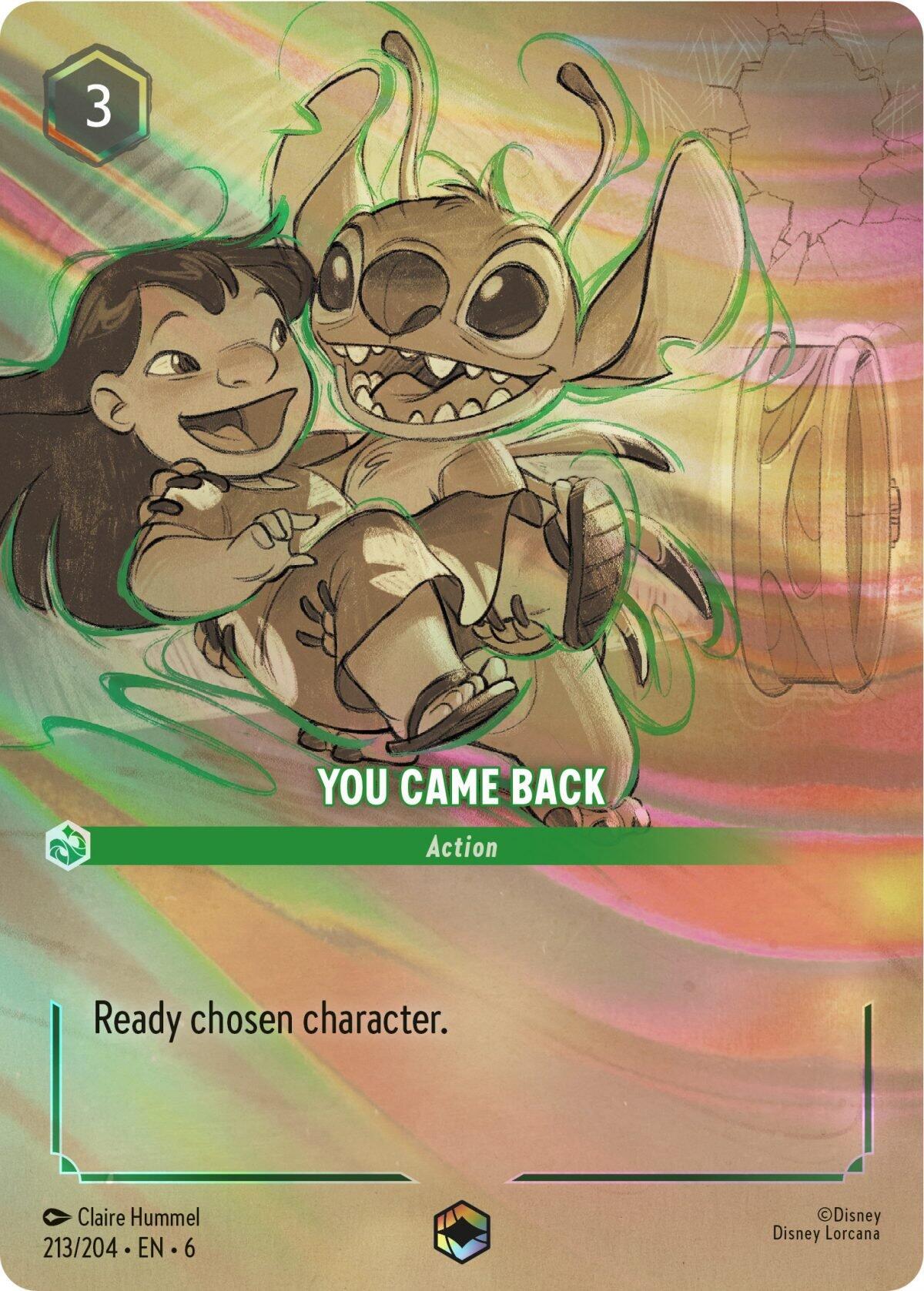 You Came Back (Enchanted) (213/204) [Azurite Sea] | Yard's Games Ltd