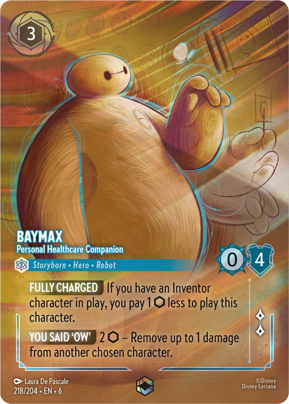 Baymax - Personal Healthcare Companion (Enchanted) (218/204) [Azurite Sea] | Yard's Games Ltd