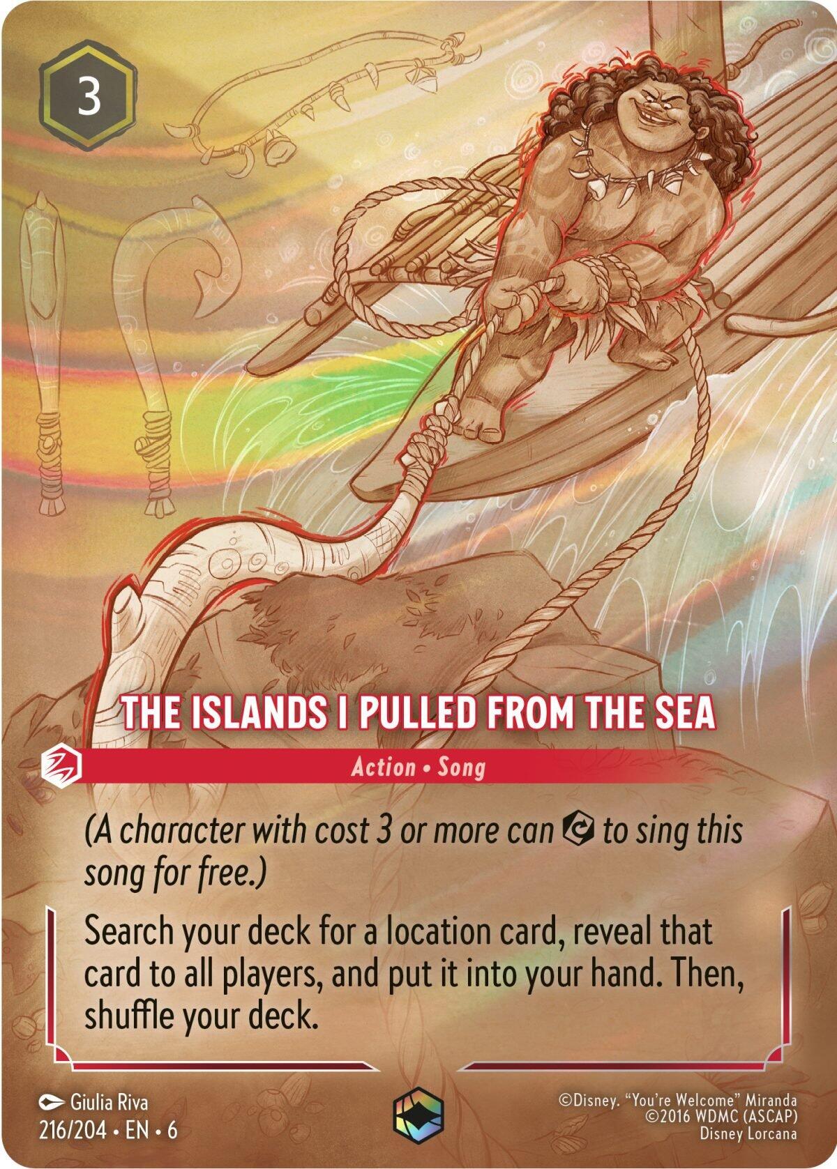 The Islands I Pulled From The Sea (Enchanted) (216/204) [Azurite Sea] | Yard's Games Ltd