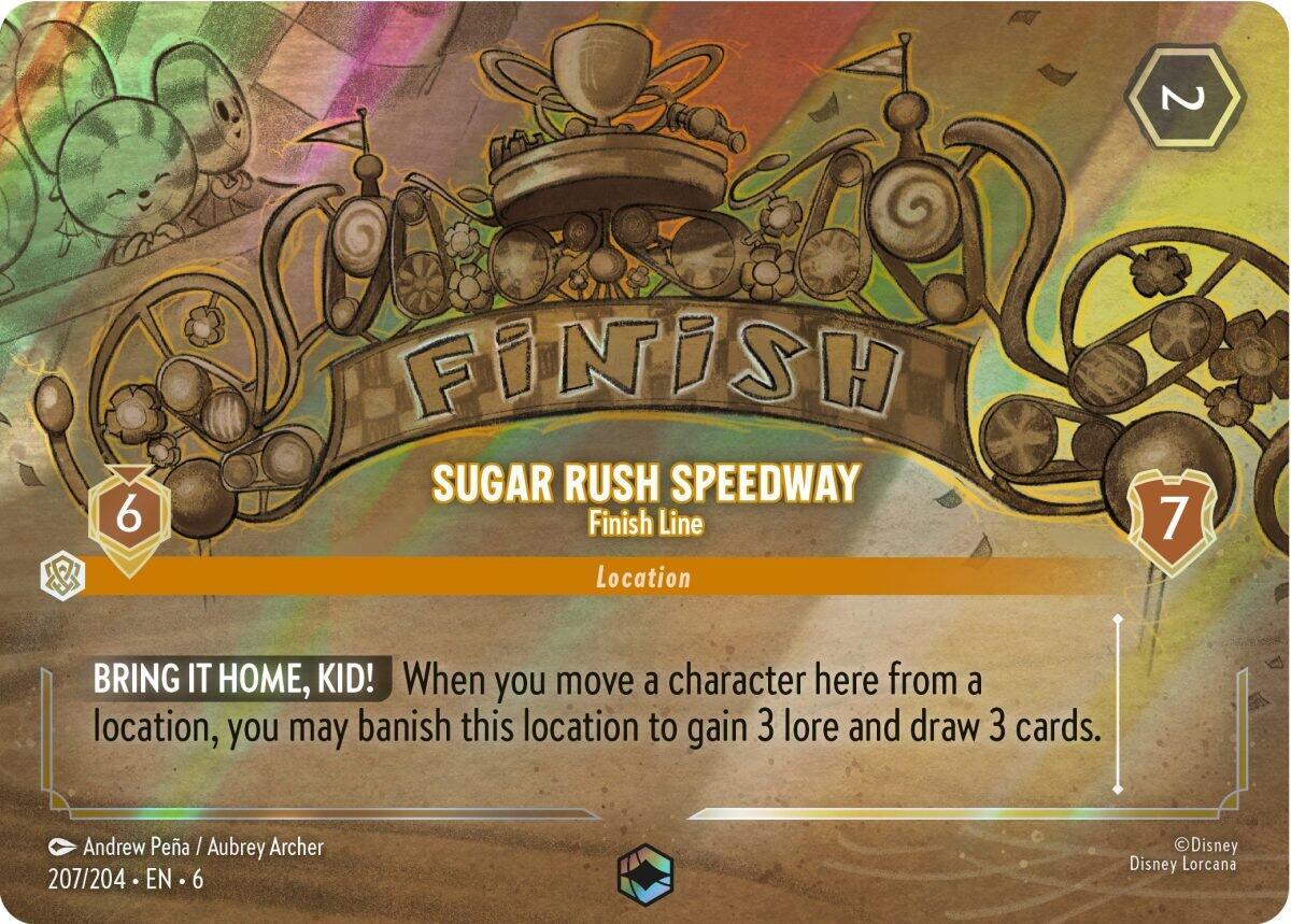 Sugar Rush Speedway - Finish Line (Enchanted) (207/204) [Azurite Sea] | Yard's Games Ltd