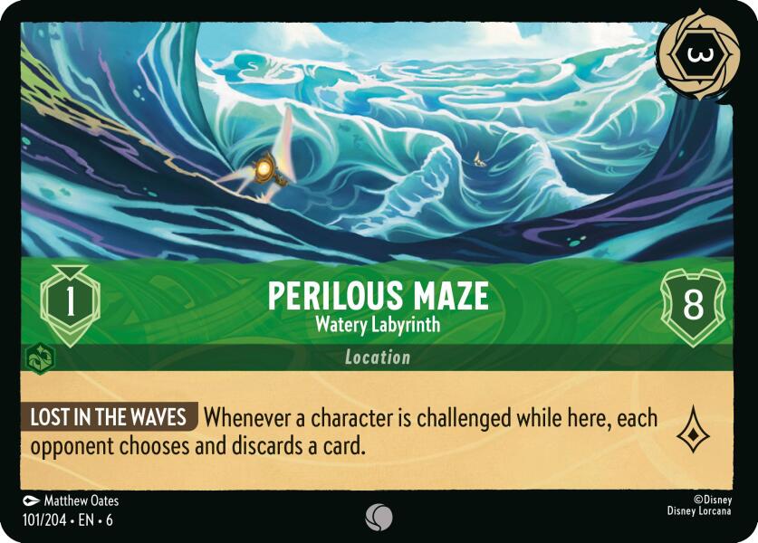 Perilous Maze - Watery Labyrinth (101/204) [Azurite Sea] | Yard's Games Ltd