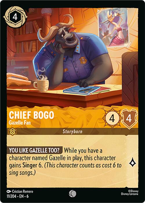 Chief Bogo - Gazelle Fan (11/204) [Azurite Sea] | Yard's Games Ltd