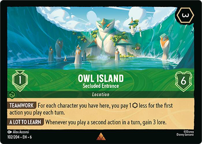 Owl Island - Secluded Entrance (102/204) [Azurite Sea] | Yard's Games Ltd