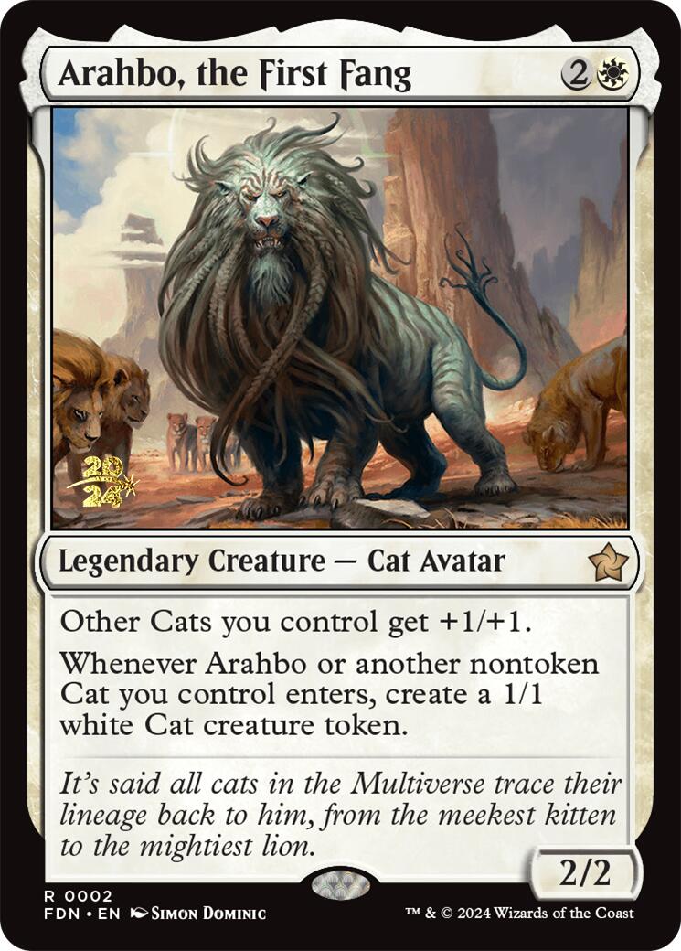 Arahbo, the First Fang [Foundations Prerelease Promos] | Yard's Games Ltd