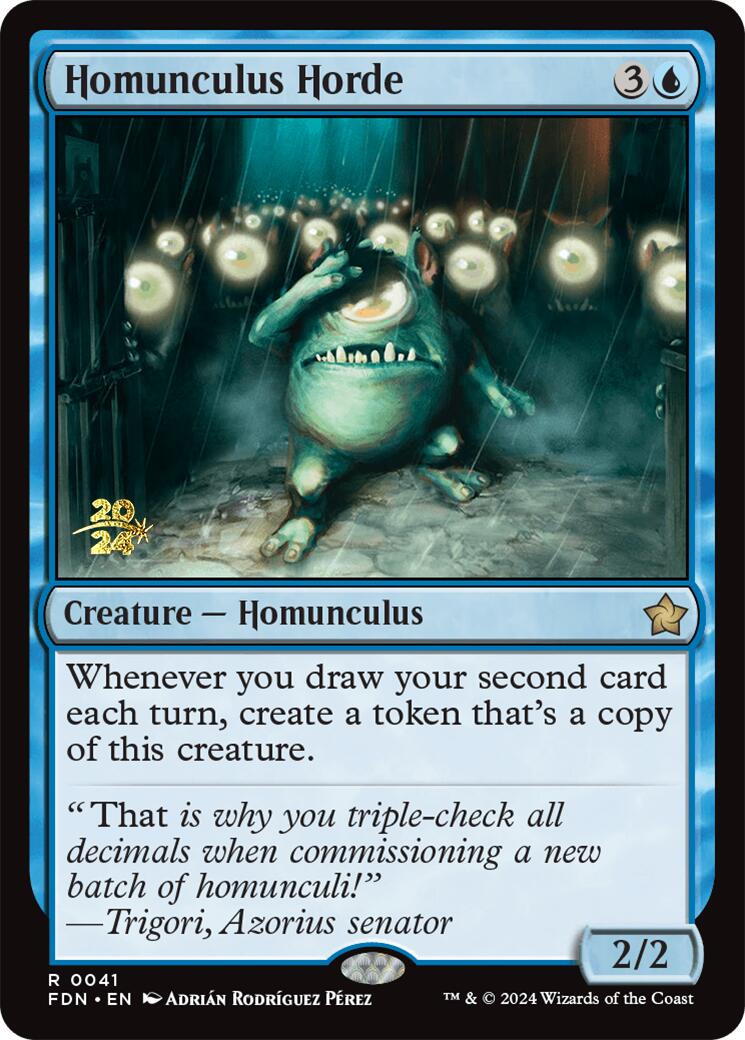 Homunculus Horde [Foundations Prerelease Promos] | Yard's Games Ltd