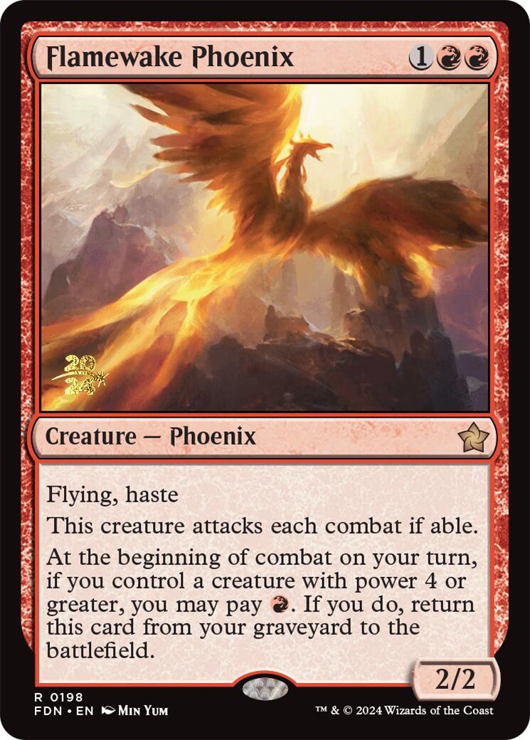 Flamewake Phoenix [Foundations Prerelease Promos] | Yard's Games Ltd