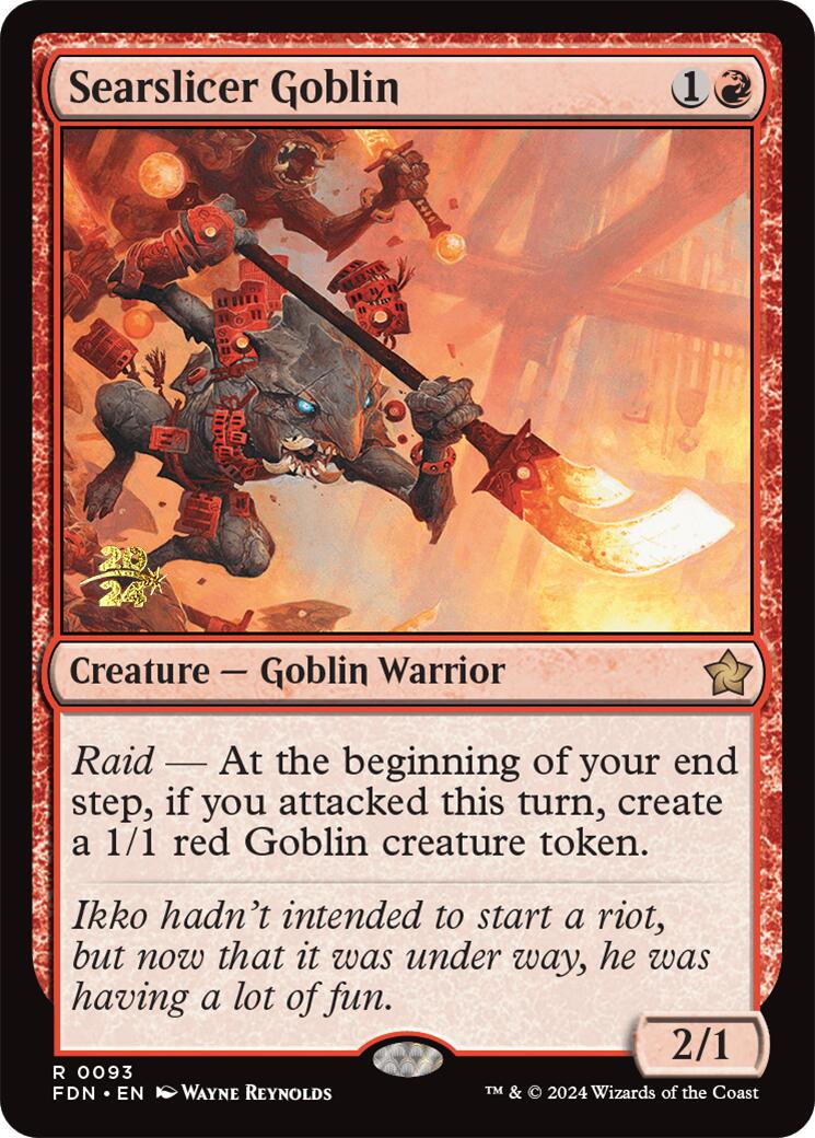 Searslicer Goblin [Foundations Prerelease Promos] | Yard's Games Ltd