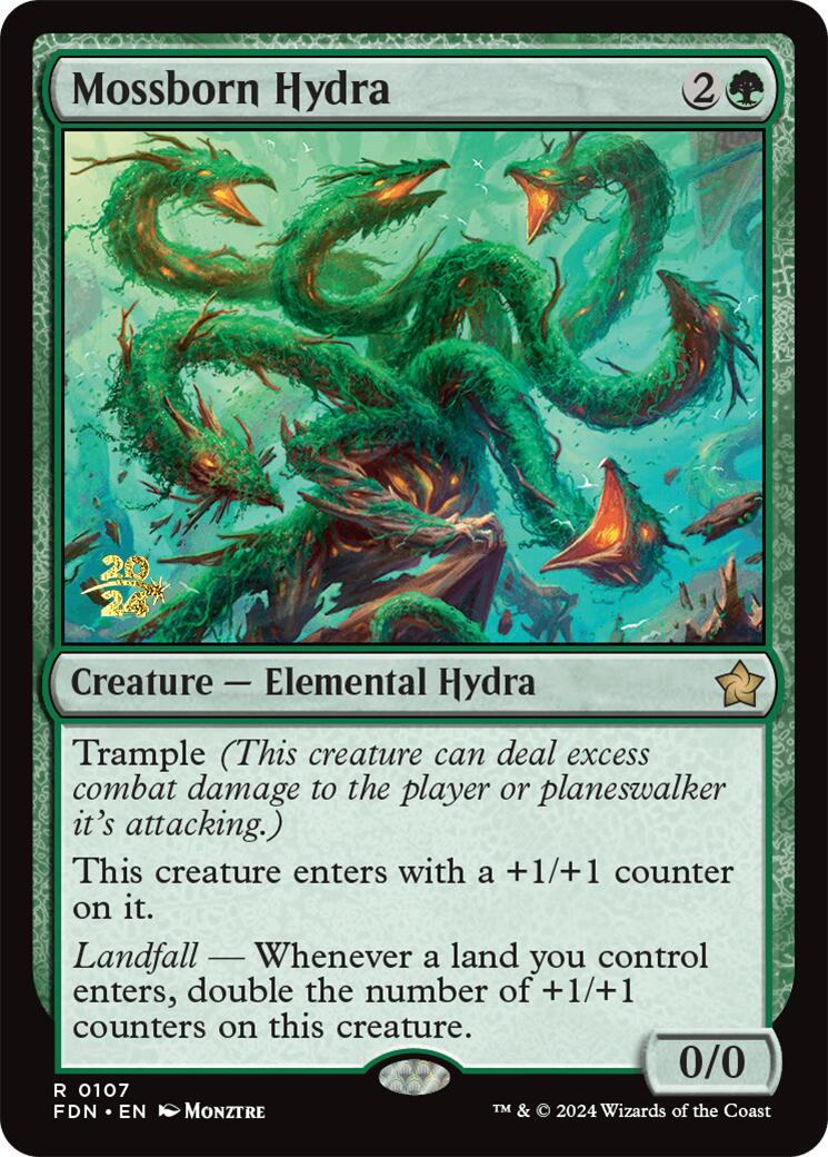 Mossborn Hydra [Foundations Prerelease Promos] | Yard's Games Ltd