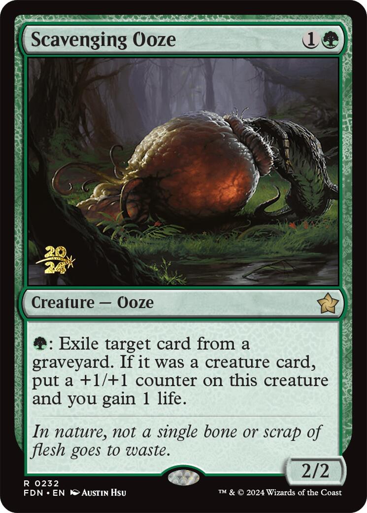 Scavenging Ooze [Foundations Prerelease Promos] | Yard's Games Ltd