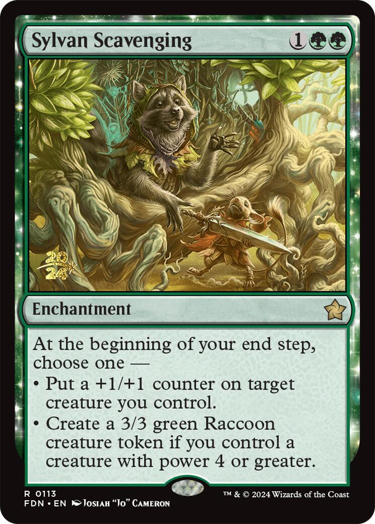 Sylvan Scavenging [Foundations Prerelease Promos] | Yard's Games Ltd