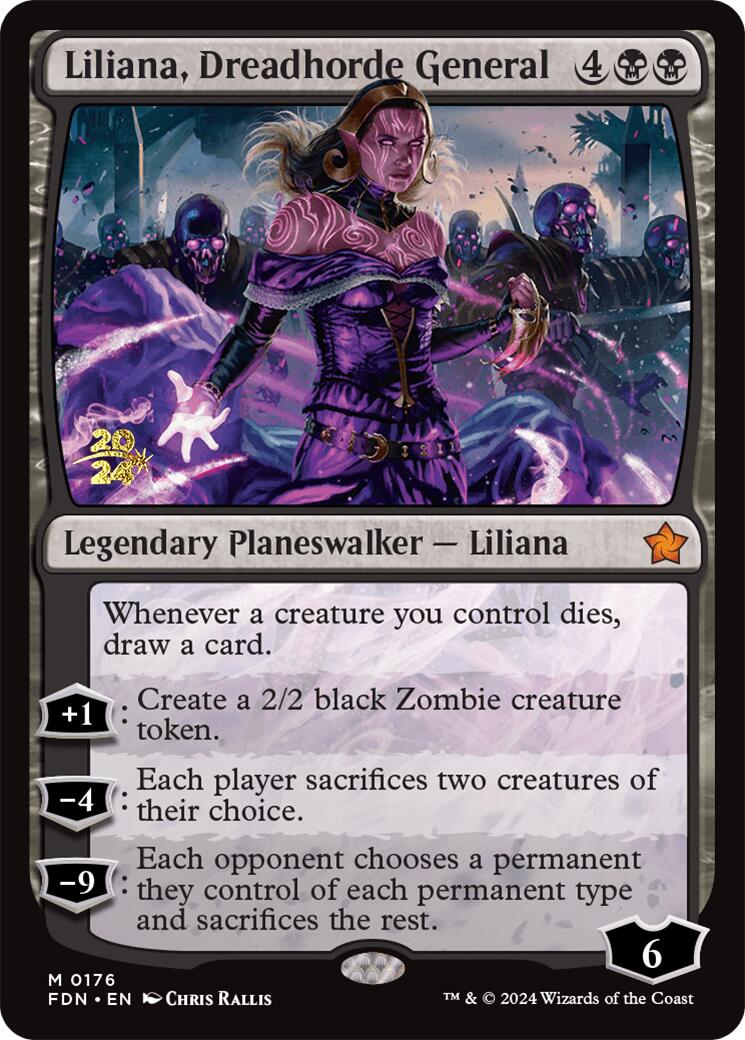 Liliana, Dreadhorde General [Foundations Prerelease Promos] | Yard's Games Ltd