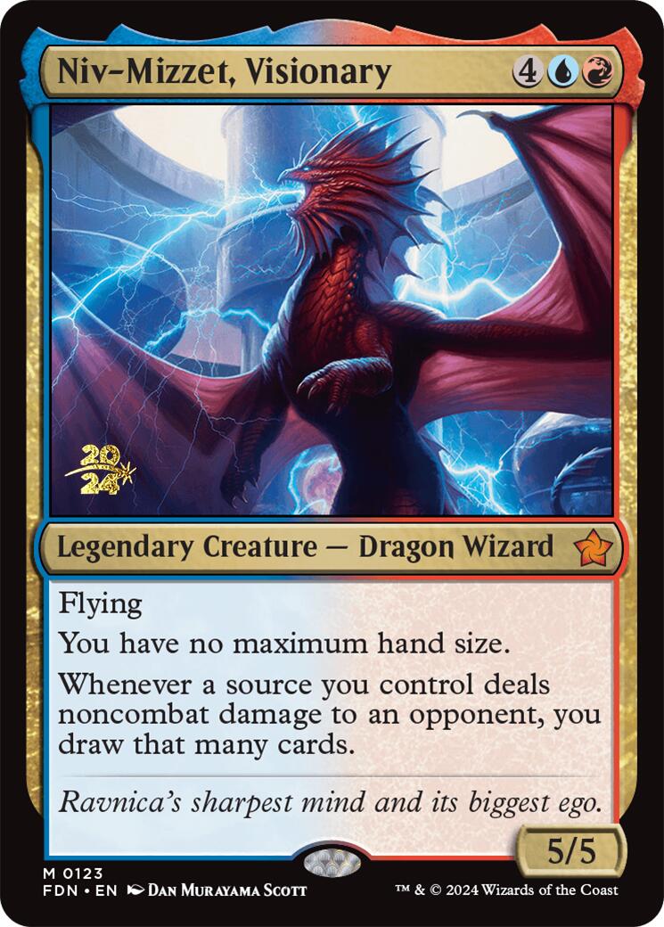 Niv-Mizzet, Visionary [Foundations Prerelease Promos] | Yard's Games Ltd