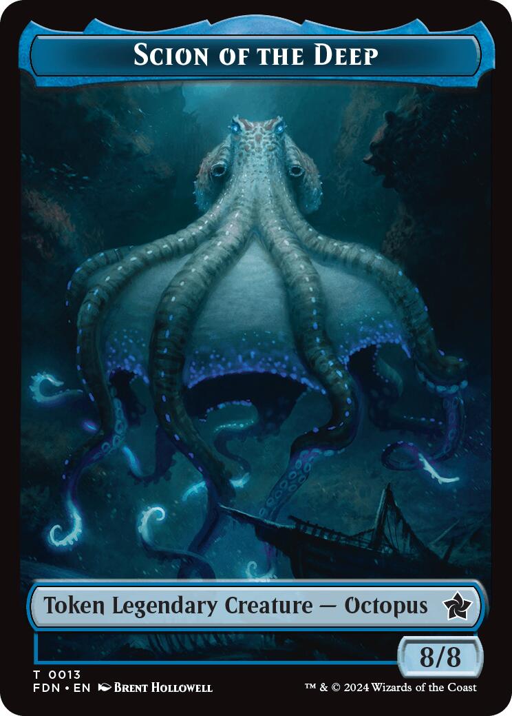 Scion of the Deep // Koma's Coil Doubled-Sided Token [Foundations Tokens] | Yard's Games Ltd