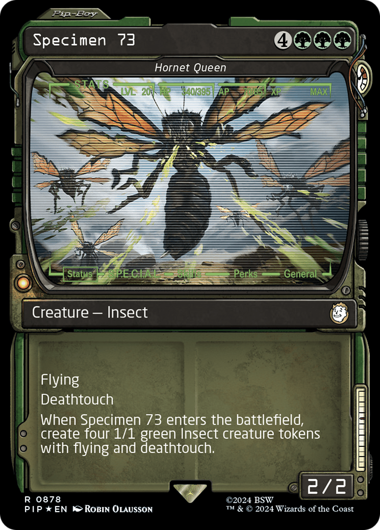 Specimen 73 - Hornet Queen (Showcase) (Surge Foil) [Fallout] | Yard's Games Ltd